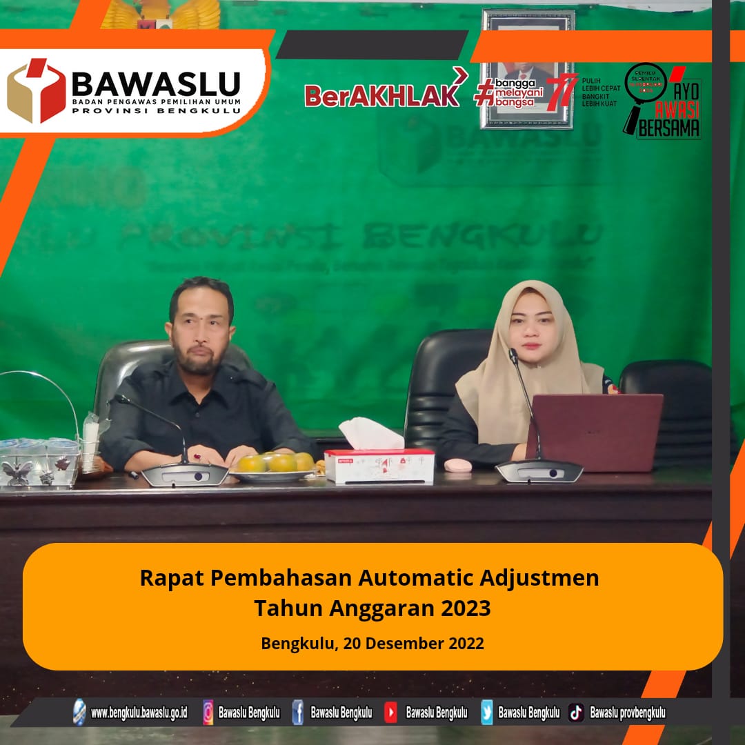 Rapat Pembahasan Automatic Adjustmen Tahun Anggaran 2023