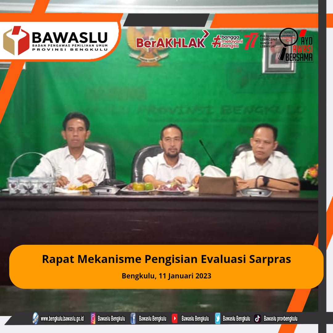 Rapat Mekanisme Pengisian Evaluasi Sarpras