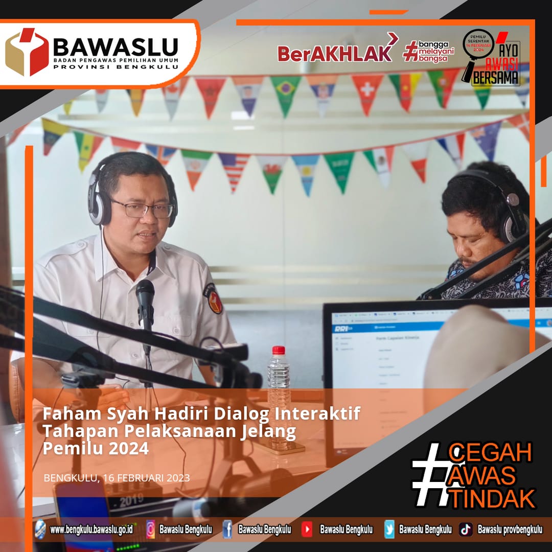 Faham Syah Hadiri Dialog Interaktif Tahapan Pelaksanaan Jelang Pemilu 2024Â 