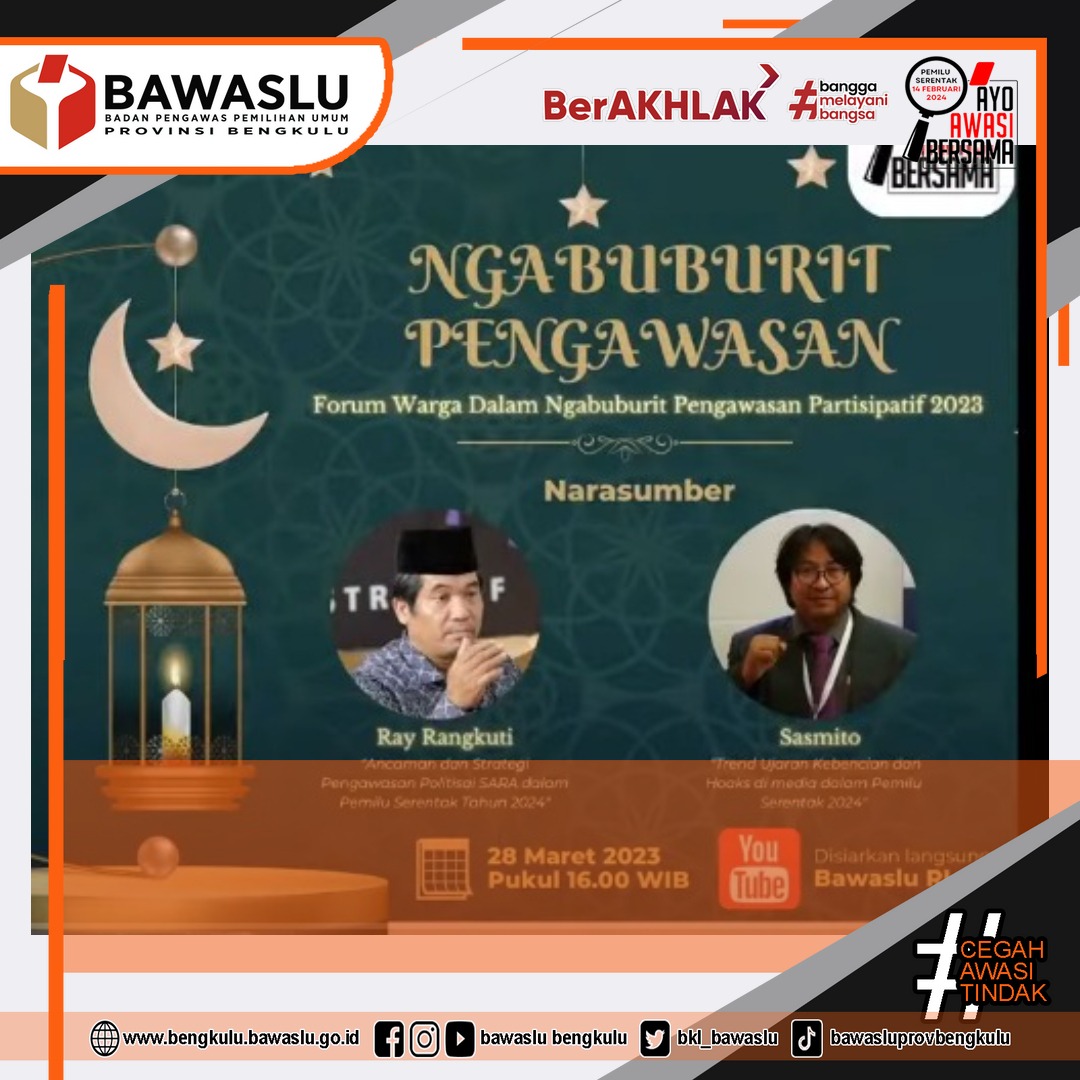 Ngabuburit Bawaslu ke-2 dengan Forum Warga