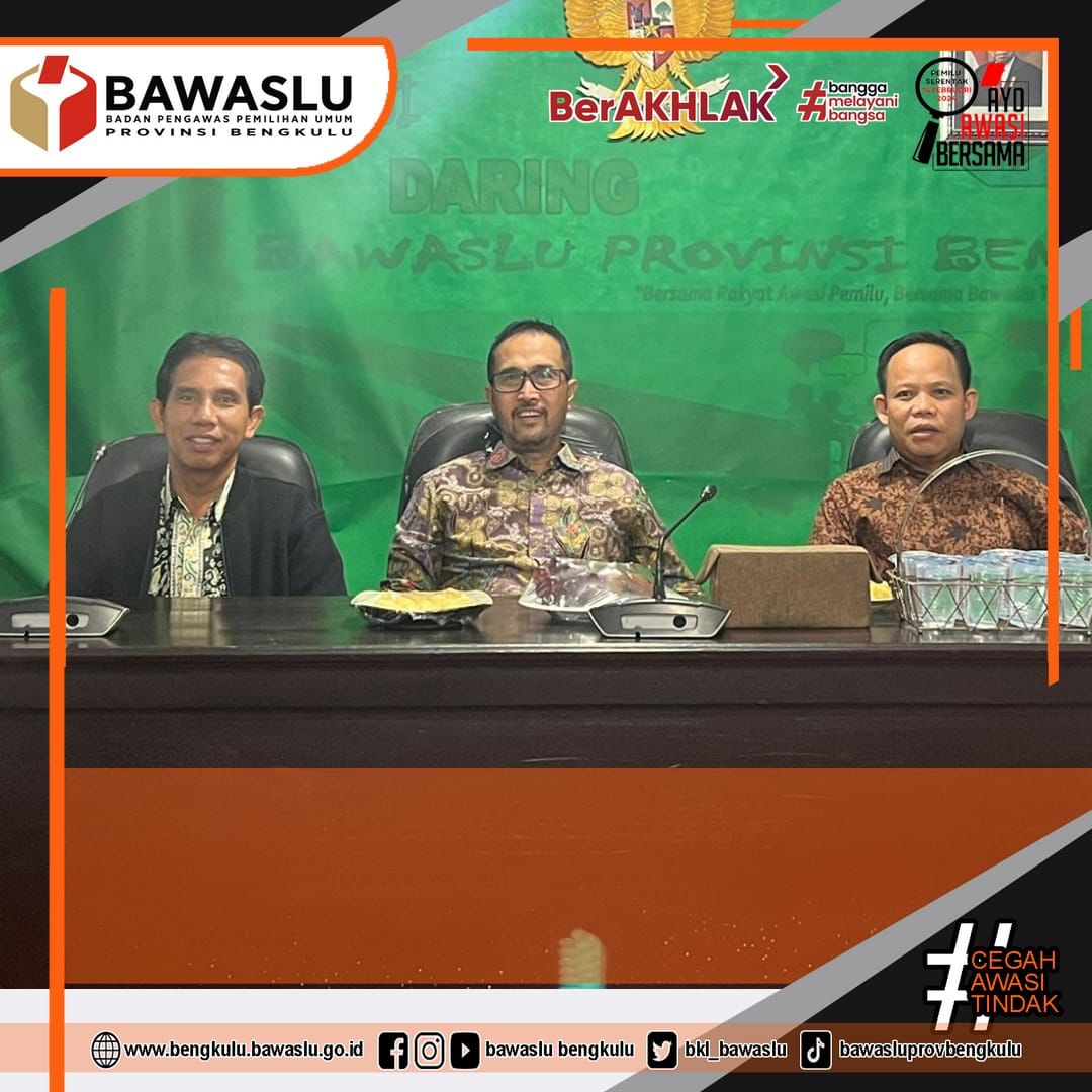 Bawaslu Bengkulu Ikuti Rapat Progres Identifikasi Kebutuhan Gedung Kantor di Lingkungan Badan Pengawas Pemilihan Umum