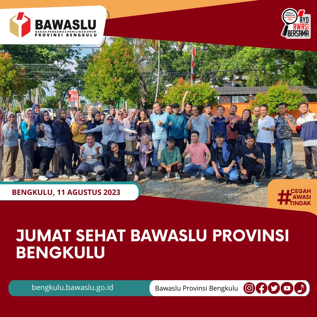 Jumat Sehat Bawaslu Provinsi Bengkulu