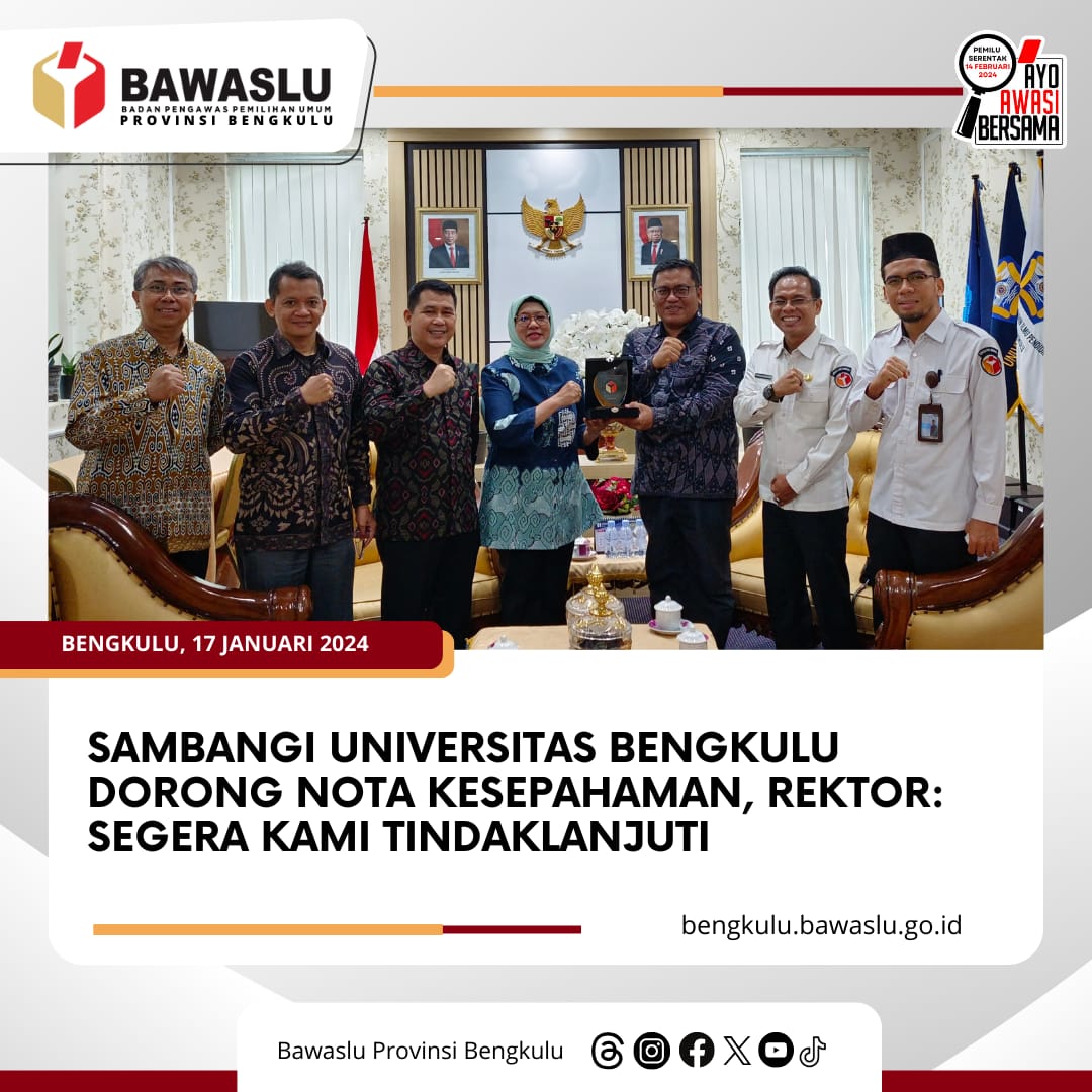 Sambangi Universitas Bengkulu dorong Nota Kesepahaman, Rektor: Segera Kami Tindaklanjuti