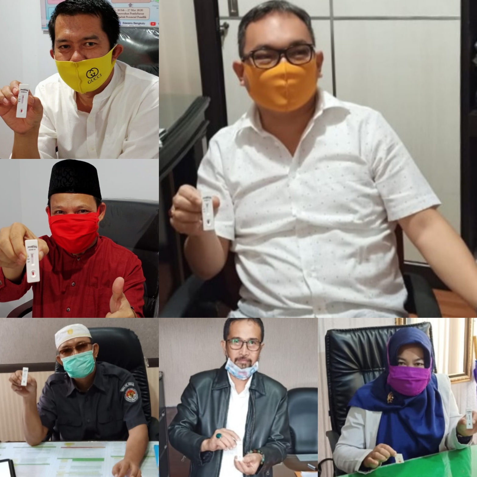 CEGAH PENYEBARAN VIRUS CORONA, BAWASLU PROVINSI BENGKULU LAKUKAN RAPID TEST COVID-19