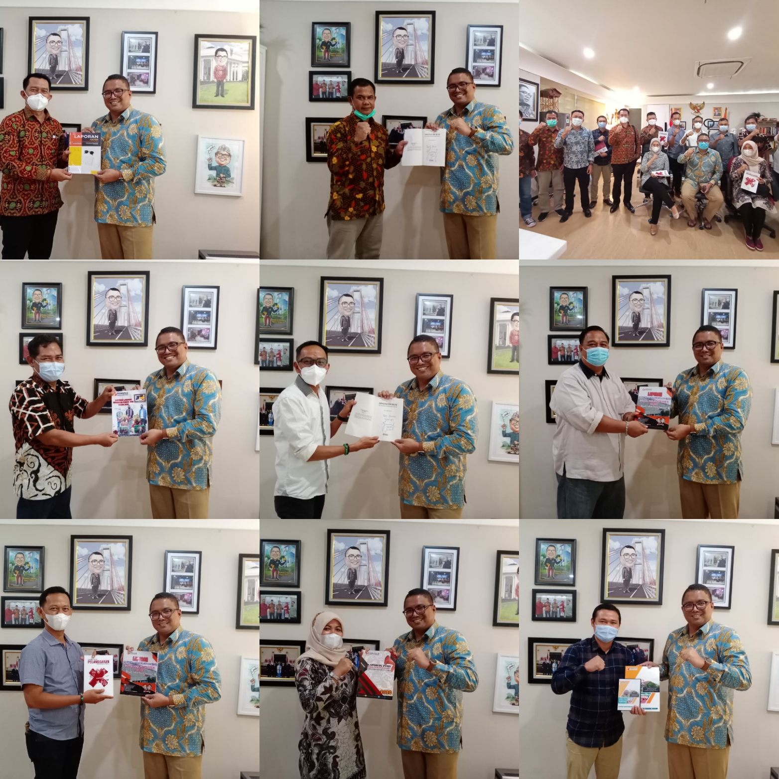 Bawaslu se-Provinsi Bengkulu Serahkan Laporan Akhir Tahunan PPID ke Bawaslu RI