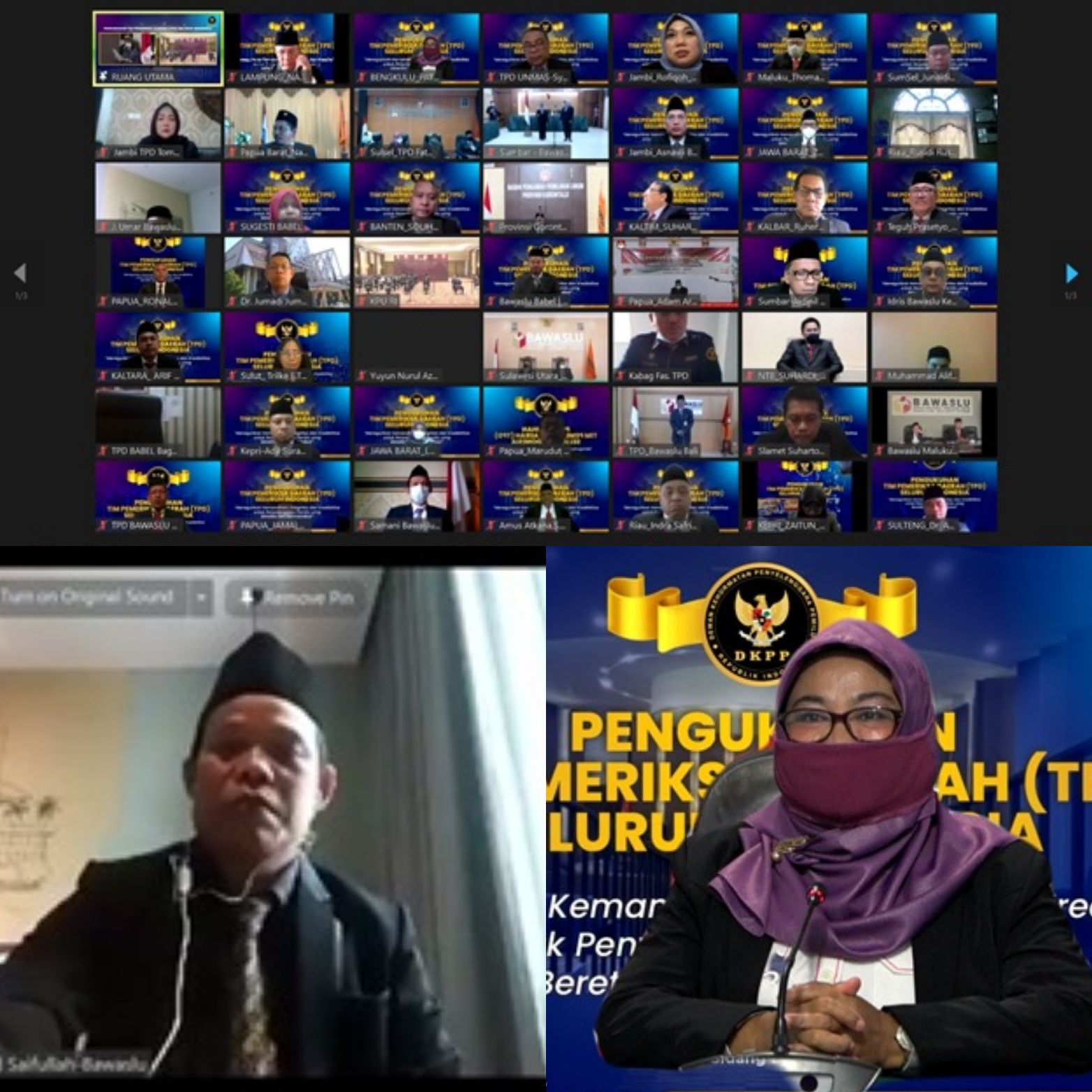 Pengukuhan TPD Unsur Bawaslu Periode 2021-2022