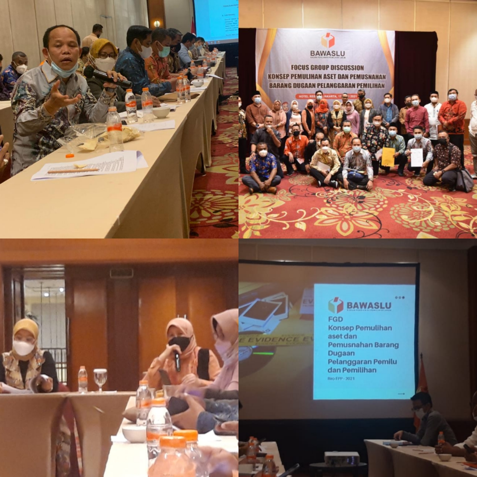 Focus Group Discussion (FGD) Konsep Pemulihan aset dan Pemusnahan Barang Dugaan Pelanggaran Pemilu dan Pemilihan