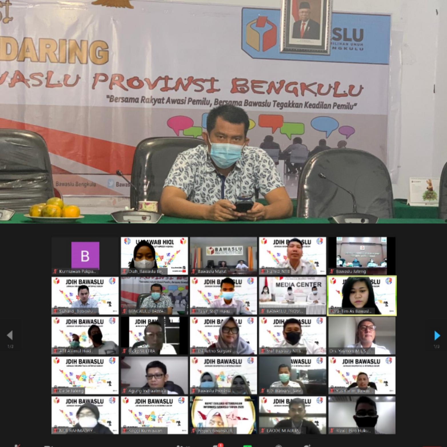 Rakor Bimbingan Pengelolaan JDIH Bawaslu