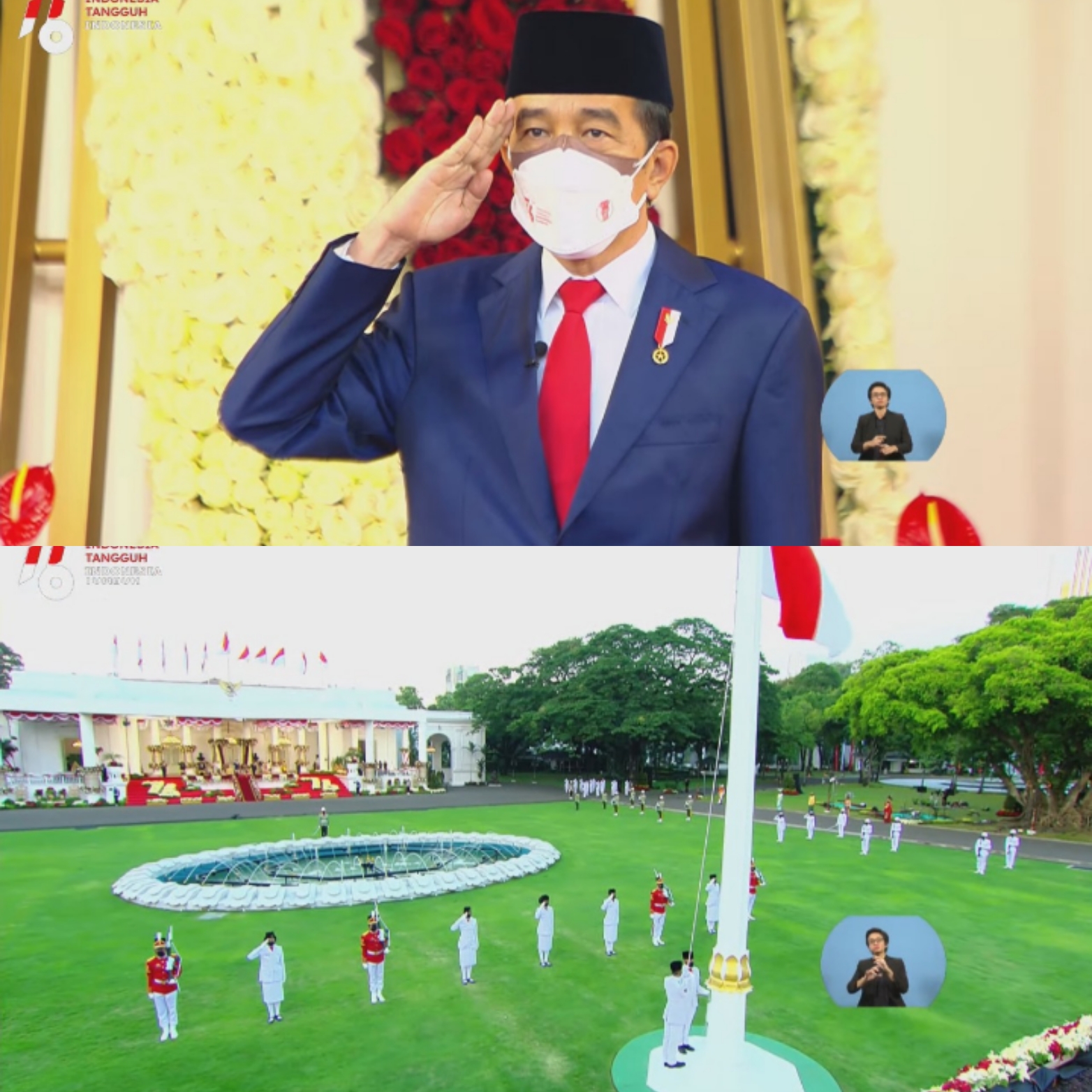 Upacara Penurunan Bendera Pusaka Republik Indonesia