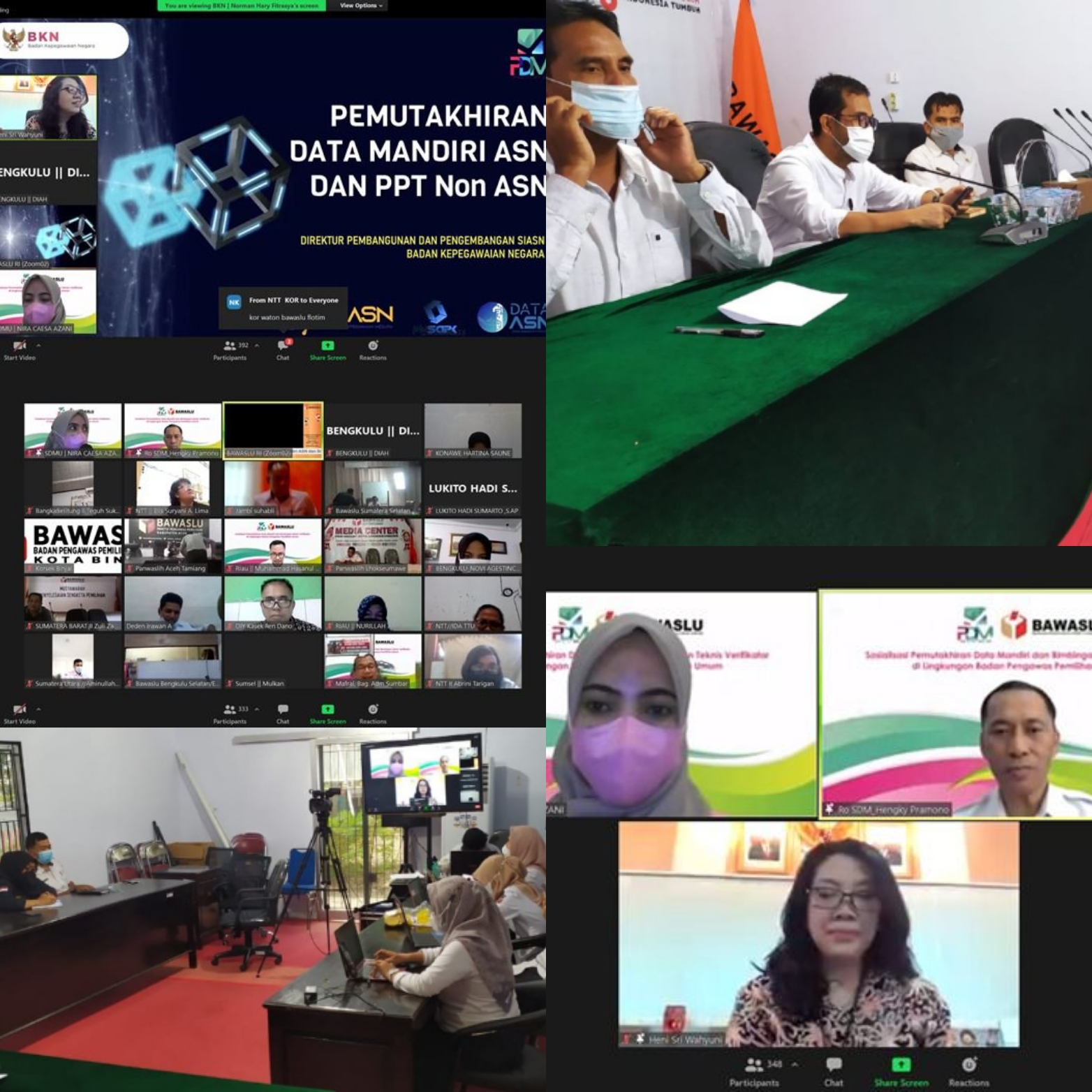 Sosialisasi Pemutakhiran Data Mandiri di Lingkungan Bawaslu