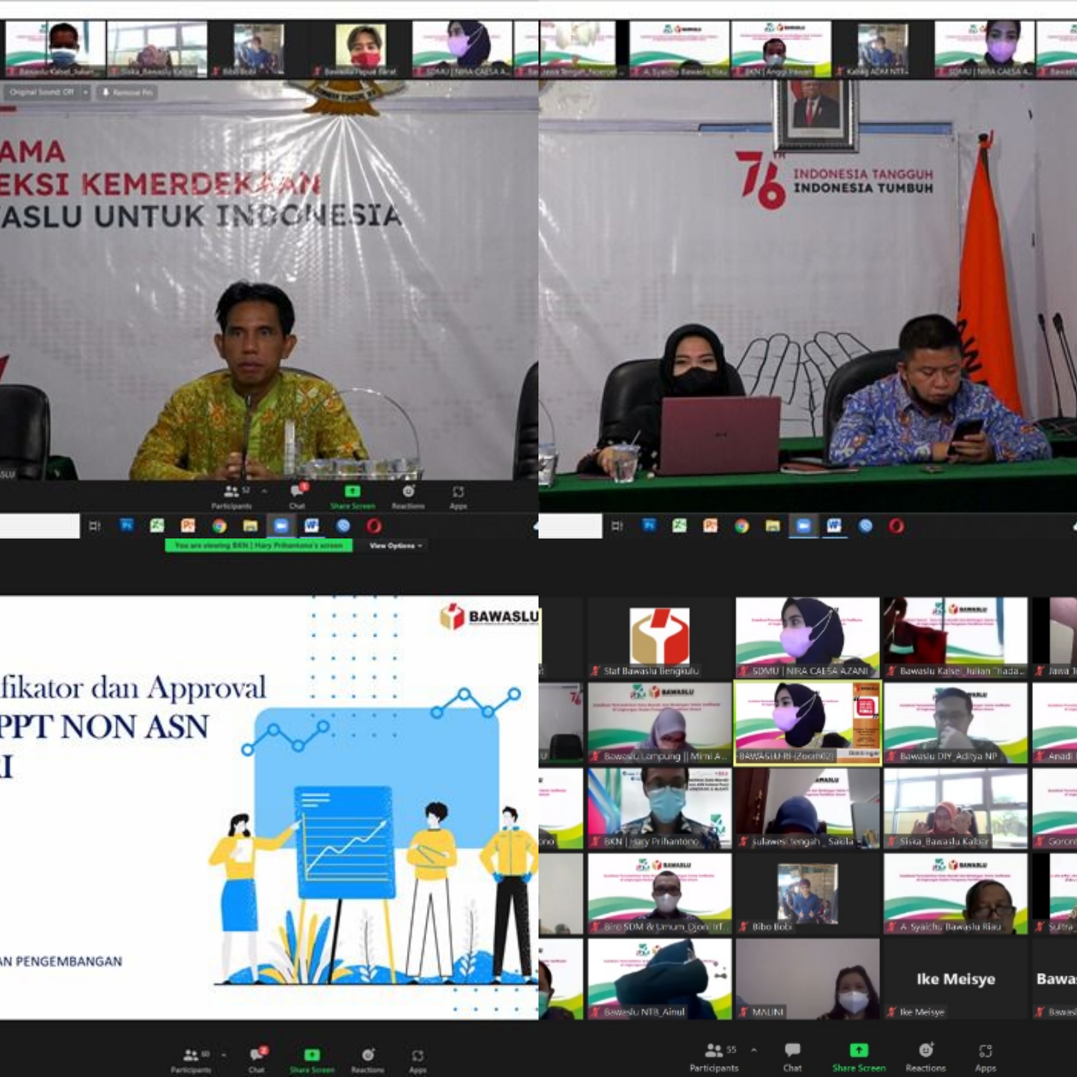 Bimbingan Teknis Verifikator dan Approval Bawaslu