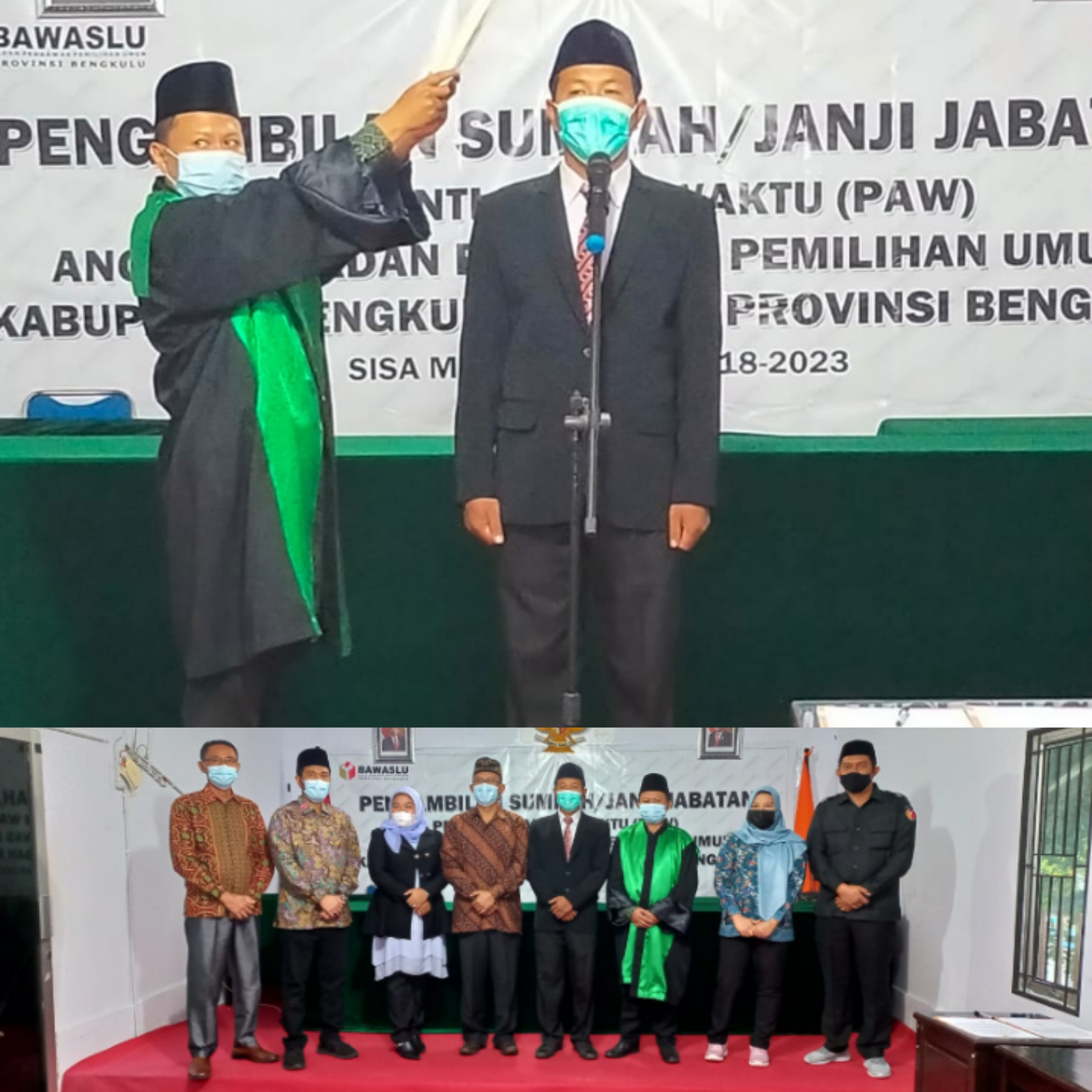 Pelantikan PAW Anggota Bawaslu Kabupaten Bengkulu Tengah