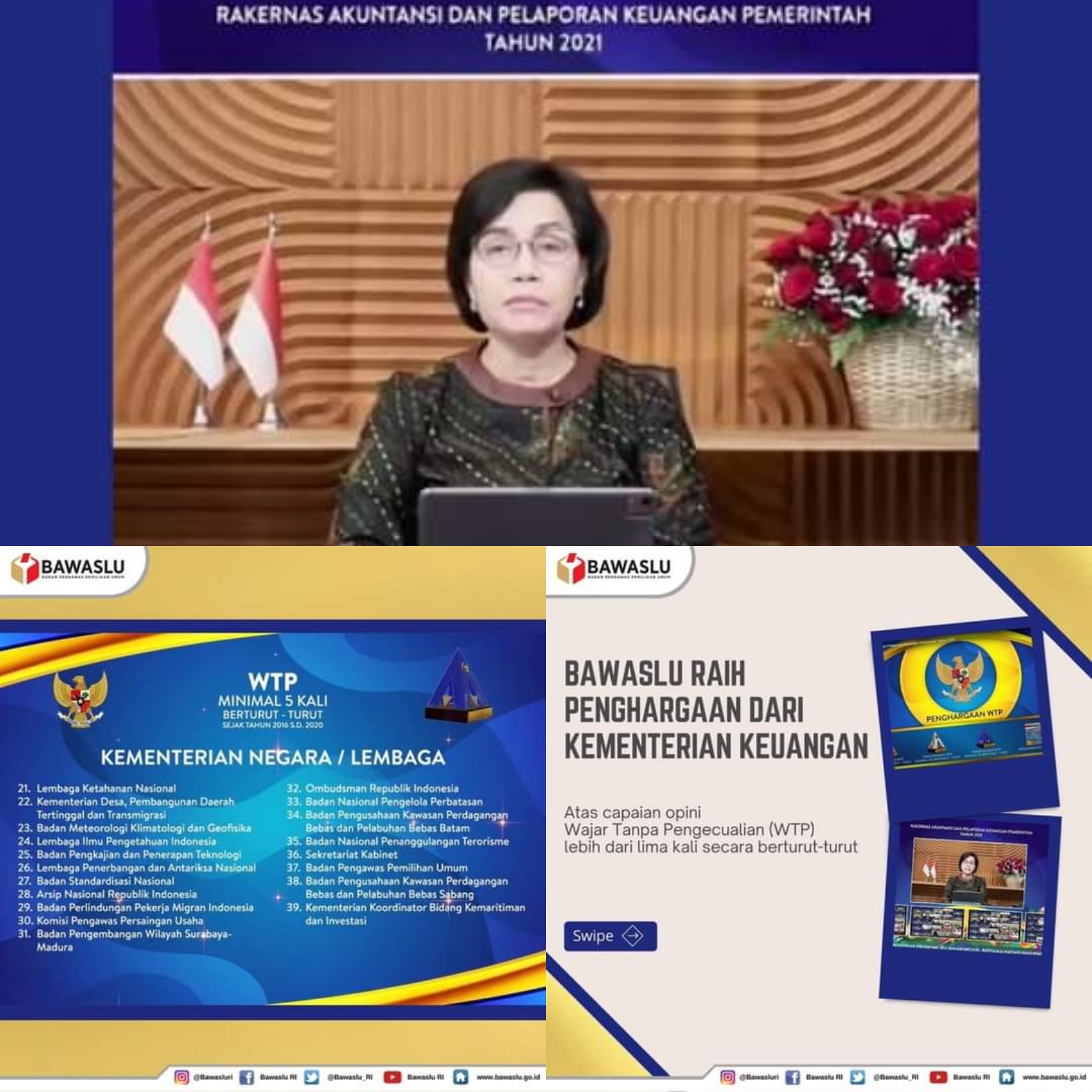 Bawaslu Kembali Raih Prestasi WTP