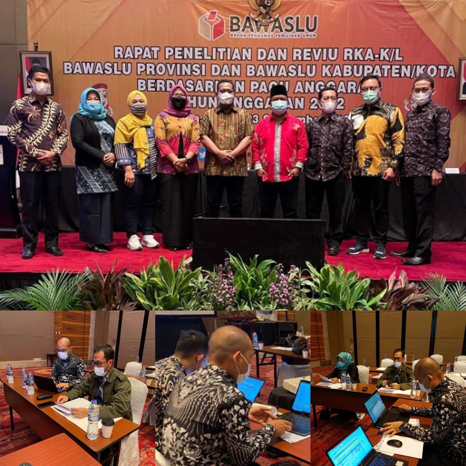Rapat Penelitian dan Reviu RKA-K/L Bawaslu Provinsi dan Bawaslu Kabupaten/Kota Berdasarkan Pagu Anggaran TA 2022