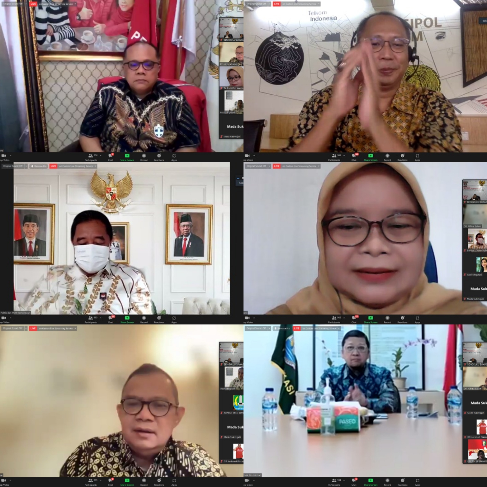 Webinar Seleksi Calon Anggota KPU RI dan Bawaslu RI Periode 2022 - 2027