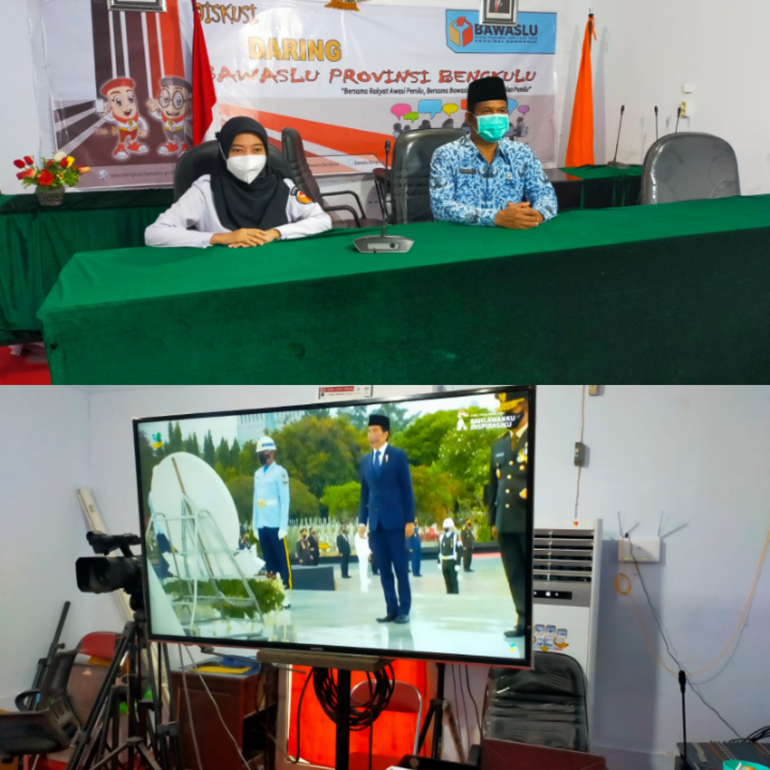 Upacara Ziarah Nasional Dalam Rangka peringatan Hari Pahlawan 10 November Tahun 2021