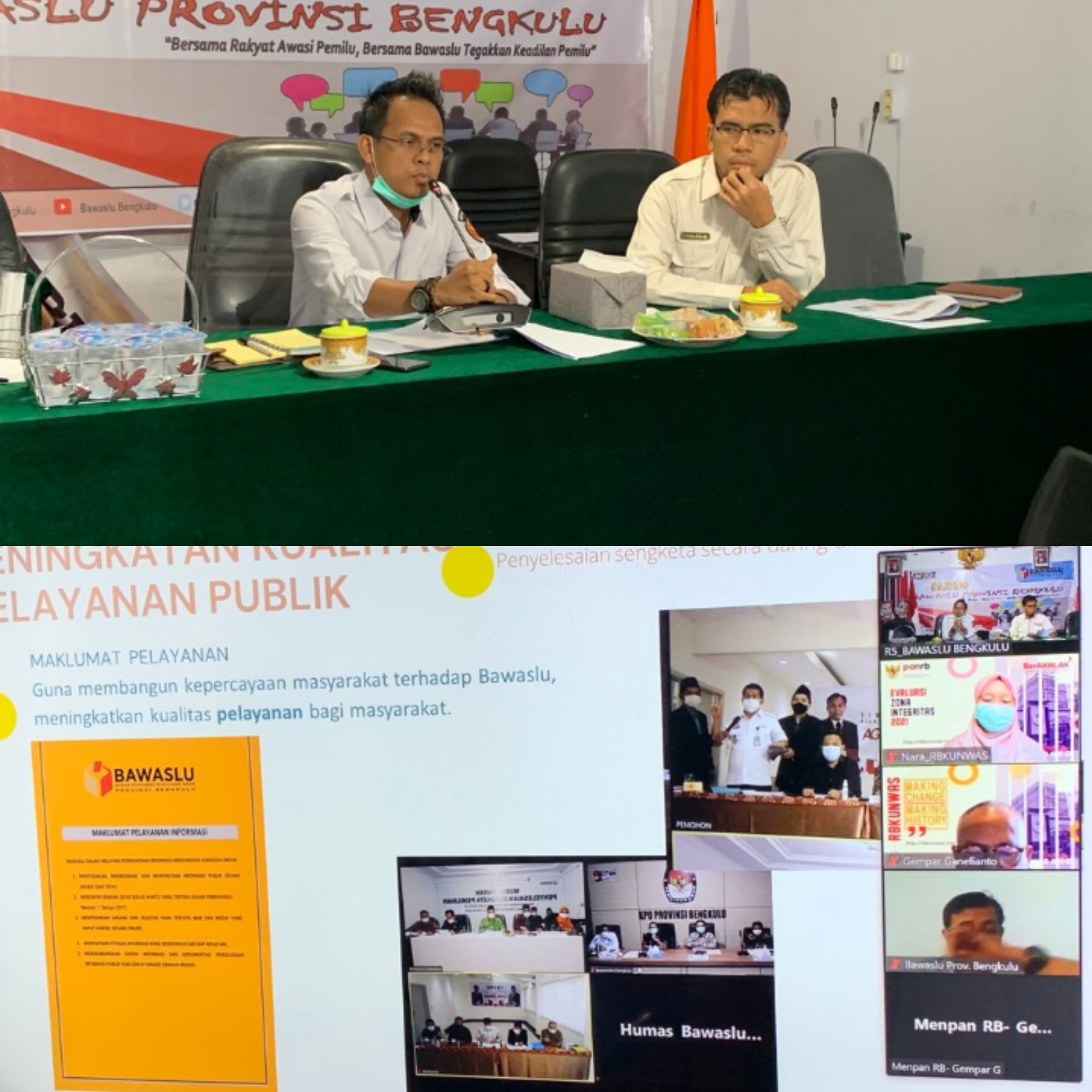 EVALUASI ZONA INTEGRITAS DI LINGKUNGAN BADAN PENGAWAS PEMILU