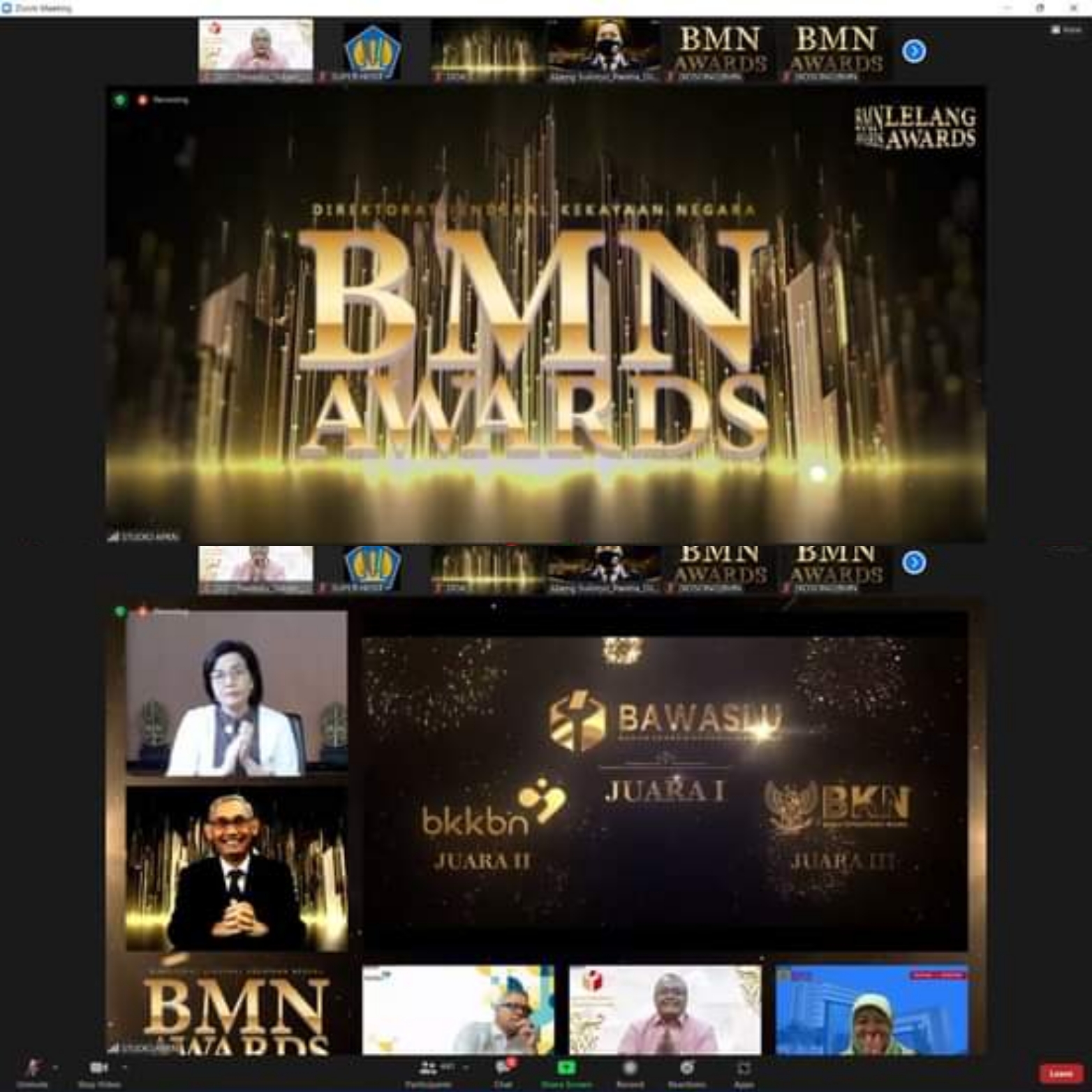 BAWASLU RAIH JUARA 1 BMN AWARDS 2021