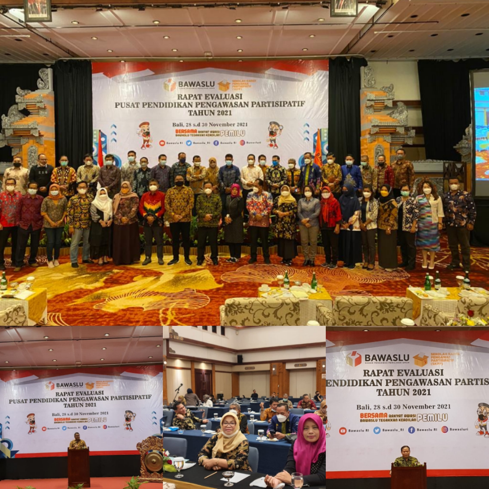 Rapat Evaluasi Pusat Pendidikan Pengawasan Partisipatif Tahun 2021