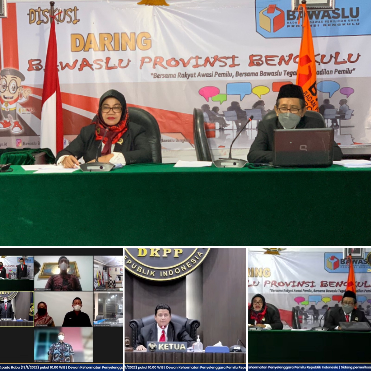 Sidang Pemeriksaan Virtual Dugaan Pelanggaran Kode Etik Penyelenggara Pemilu Nomor 03-PKE-DKPP/I/2022