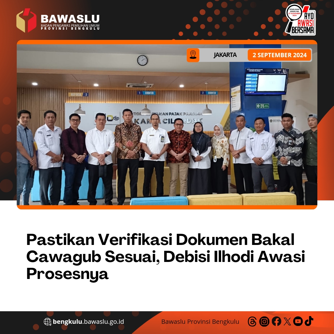 Pastikan Verifikasi Dokumen Bakal Cawagub Sesuai, Debisi Ilhodi Awasi Prosesnya