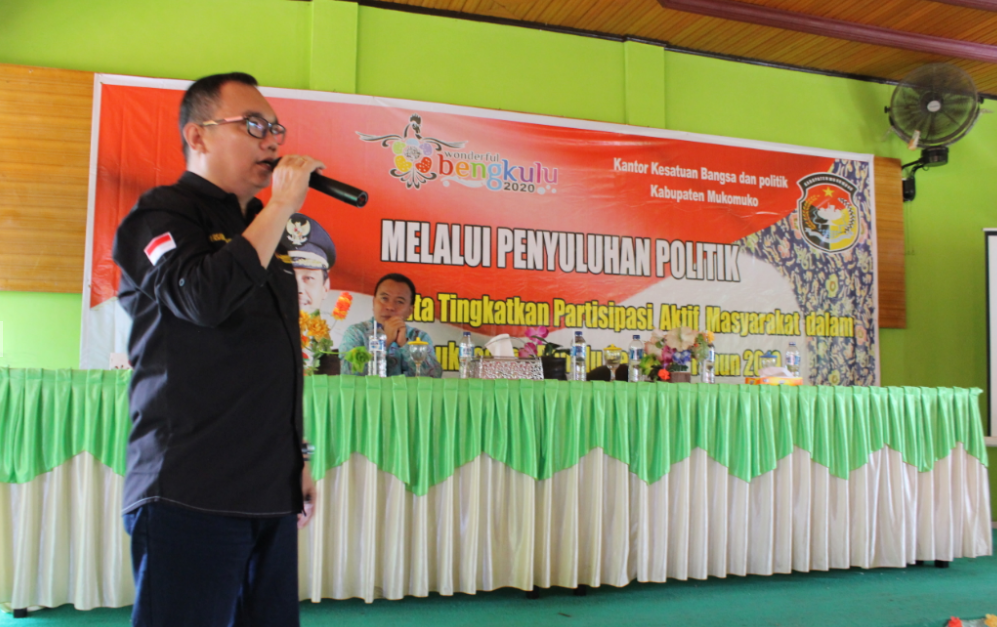 Ketua Bawaslu Provinsi Bengkulu  Menjadi Narasumber  Penyuluhan Politik KESBANGPOL  Kabupaten Mukomuko