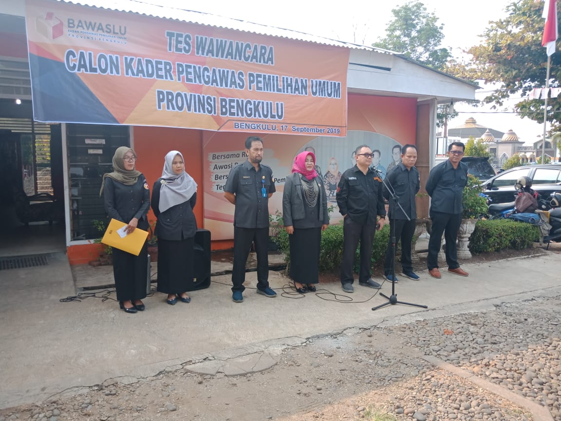 Rangkaian Proses Seleksi Sekolah Kader Pengawas Pemilu Provinsi Bengkulu