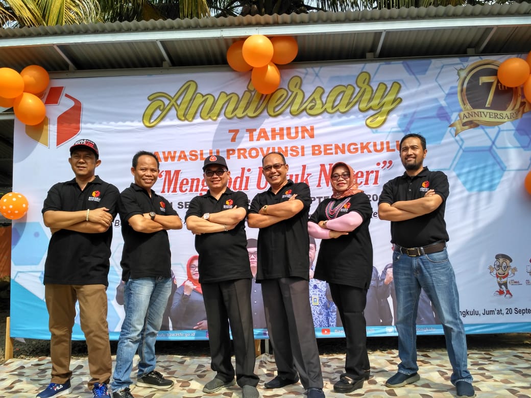 Bawaslu Provinsi Bengkulu Memperingati Hari Ulang Tahun Bawaslu Provinsi Bengkulu Yang ke 7 Tahun