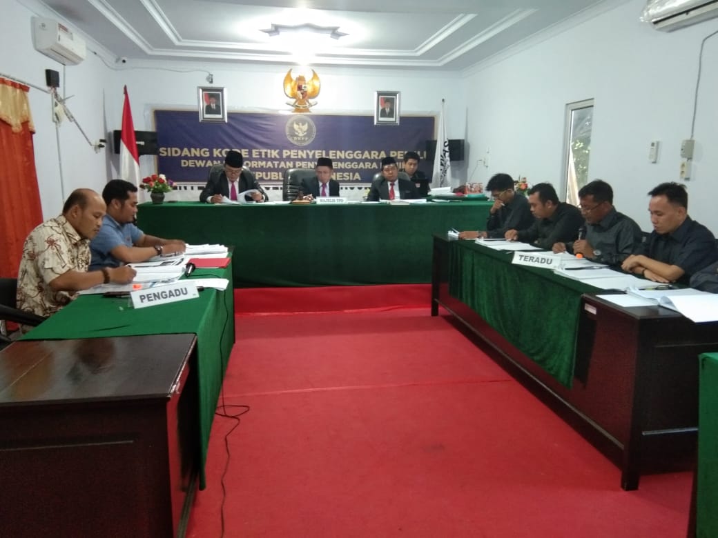 Sidang Pemeriksaan Dugaan Pelanggaran Kode Etik Penyelenggara Pemilu Perkara nomor 263-PKE-DKPP/VIII/2019