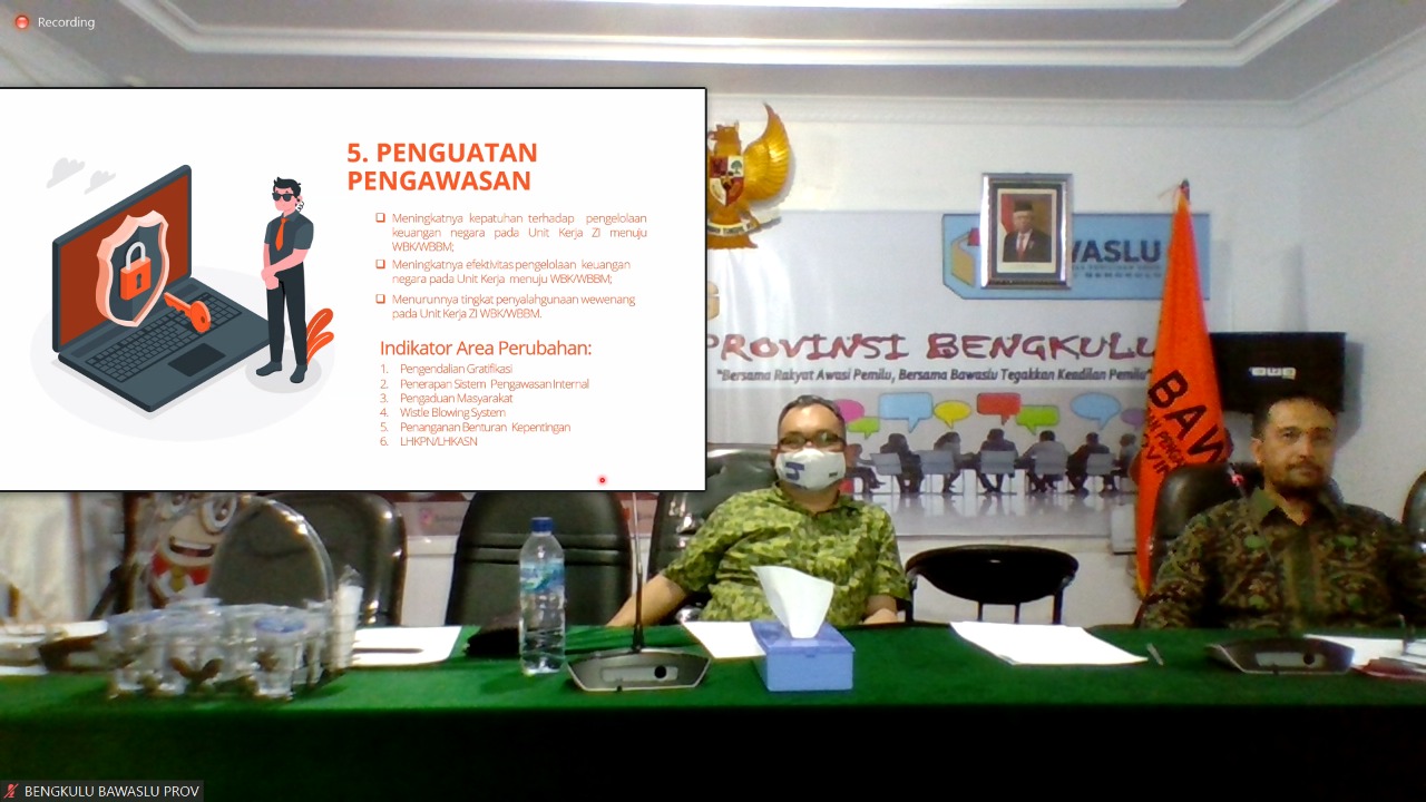 PENINGKATAN KAPASITAS PERSIAPAN DESK EVALUASI ZONA INTEGRITAS TAHUN 2020