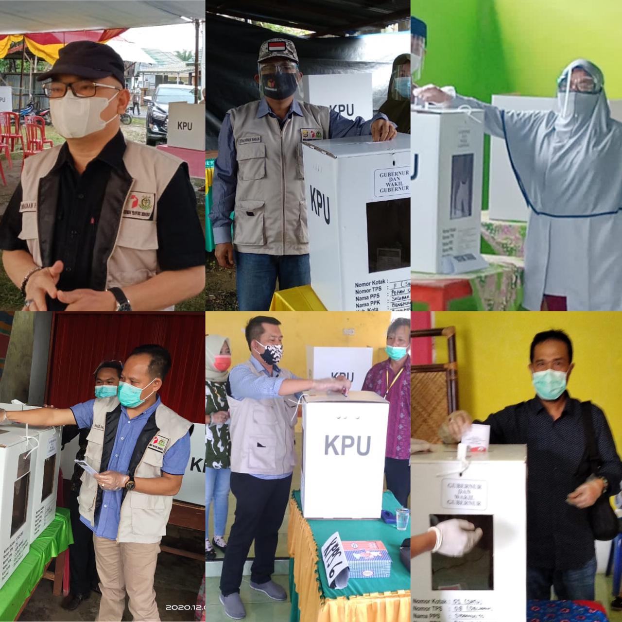 Hari ini, Pimpinan Bawaslu Provinsi Bengkulu Beserta Jajarannya Lakukan Pencoblosan Pilkada Serentak 2020  hari ini, Pimpinan Bawaslu Provinsi Bengkulu Beserta Jajarannya Lakukan Pencoblosan Pilkada Serentak 2020