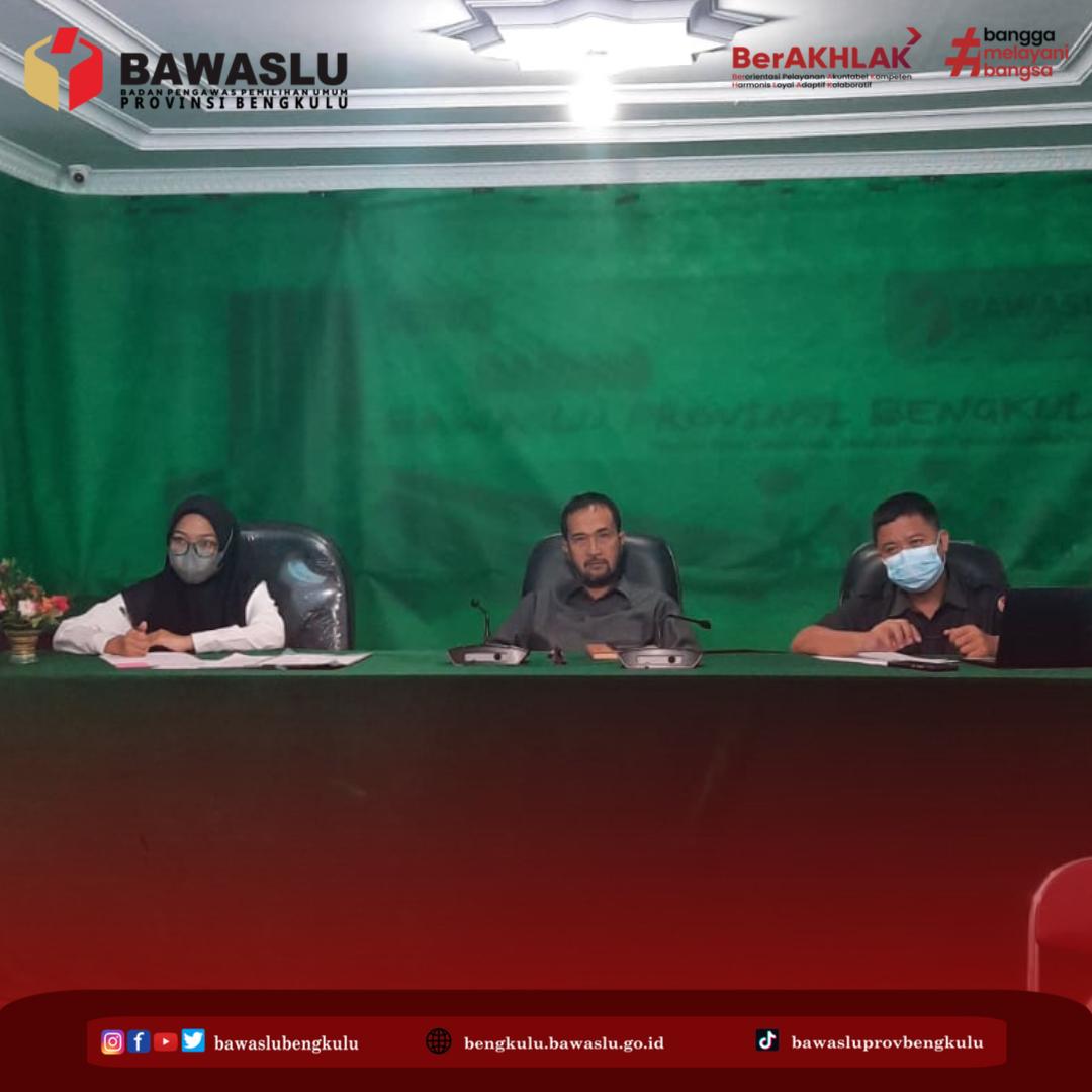 Bawaslu Bengkulu Ikuti Teknis Pengisian Data SDM PBJ