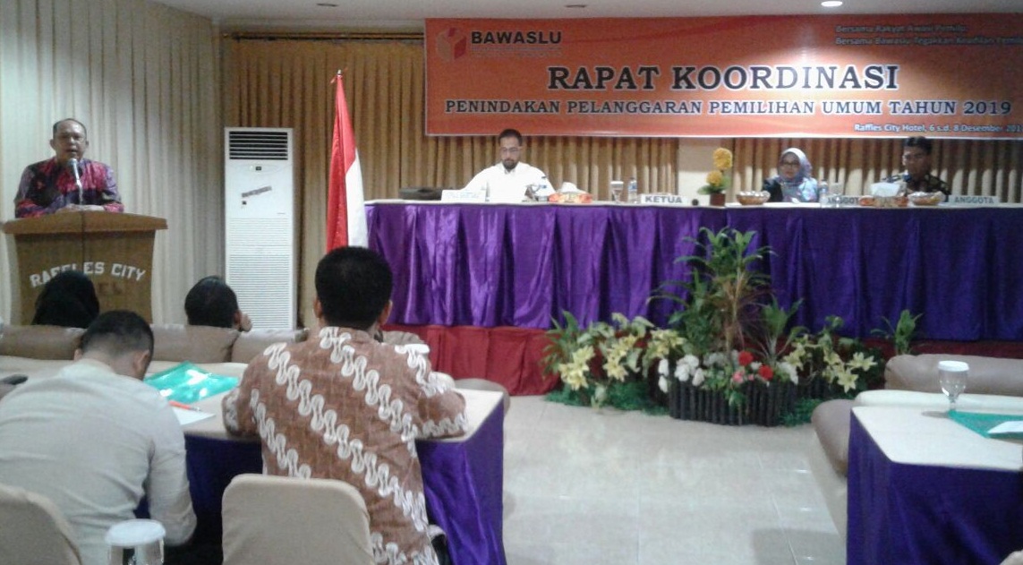 RAPAT KOORDINASI PENINDAKAN PELANGGARAN PEMILU 2019