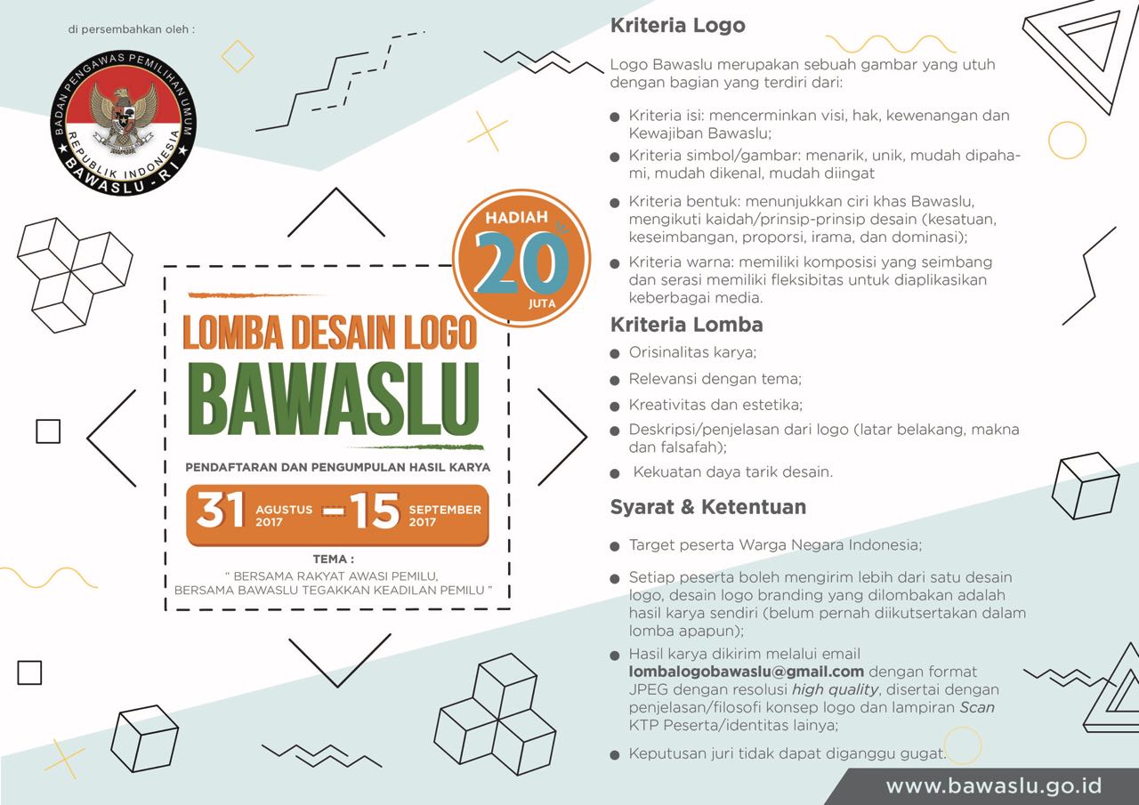 LOMBA DESAIN LOGO BAWASLU REPUBLIK INDONESIA