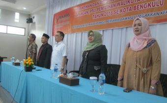 Pelantikan dan Bimbingan Teknis Panitia Pemilihan Lapangan Pemilihan Walikota dan Wakil Walikota tahun 2018 se- Kota Bengkulu