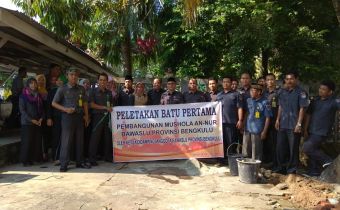 Peletakan Batu Pertama  Pembangunan Musalla An-Nur  Bawaslu Provinsi Bengkulu
