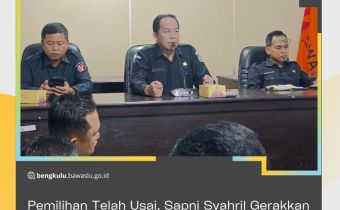 Pemilihan Telah Usai, Sapni Syahril Gerakkan Sekretariat Tuntaskan seluruh proses Administrasi Pemilihan