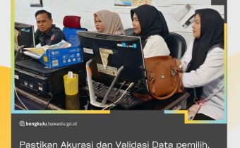 Pastikan Akurasi dan Validasi Data pemilih, Bawaslu Provinsi Bengkulu ikuti Sosialisasi SE Pengawasan PDPB