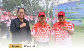 Ketua dan Kasek Bawaslu Provinsi Bengkulu Hadiri Kompetisi Pembukaan Second Kajati Bengkulu Open Tournament Golf 2025