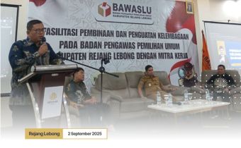 Hadiri Fasilitasi dan Penguatan Kelembagaan Bawaslu Rejang Lebong, Faham Syah Tekankan Partisipasi Masyarakat Kunci Pengawasan Pemilu