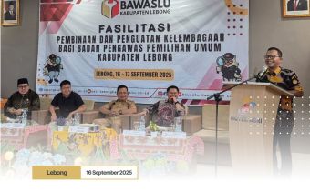 Pembukaan Penguatan Kelembagaan Bawaslu Lebong, Eko Sugianto: "Penyelenggara Pemilu Berdiri Kuat Diatas UUD 1945"