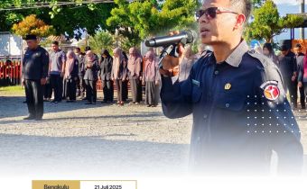 Apel Pekanan, Apriyanto ajak seluruh Pegawai Tingkatkan Kemampuan Teknis dan Kedisiplinan dalam Kerja