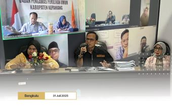 Perkuat Komitmen Keterbukaan Informasi Publik, Bawaslu Provinsi Bengkulu lakukan Rapat Persiapan Penilaian KIP