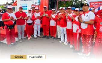 Perkuat Persatuan Bangsa, Eko Sugianto Ikuti Jalan Santai dan Doa Bersama untuk NKRI di Lapangan Merdeka