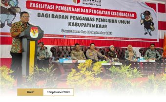 Pembukaan Kegiatan Penguatan Kelembagaan Bawaslu Kaur, Faham Syah:  "Lembaga Bawaslu Kuat Sebagai Penyeimbang Demokrasi"