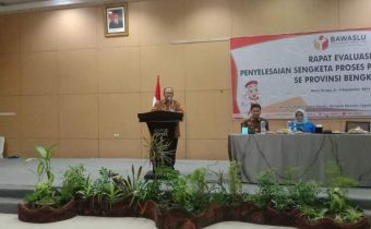 Rapat Evaluasi Penyelsaian Sengketa Proses Pemilu Tahun 2019 Se-Provinsi Bengkulu