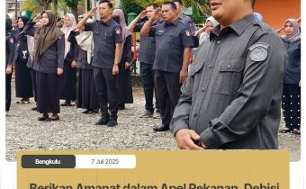 Berikan Amanat dalam Apel Pekanan, Debisi Ihodi : Dengan Efisiensi Anggaran Tidak Akan Mengubah Rajawali menjadi Burung Gagak