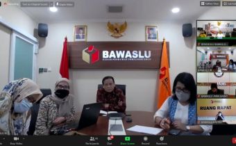 Rapat Daring Penyusunan Pedoman Pembinaan Pengawas Pemilu