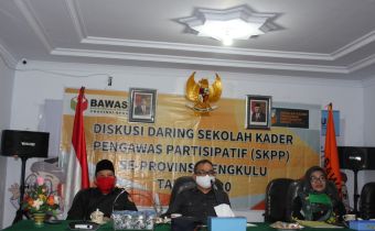 SKPP DARING MASUK TAHAPAN PEMBELAJARAN KE-3, BAWASLU PROVINSI BENGKULU GELAR SESI DISKUSI VIA ZOOM MEETING