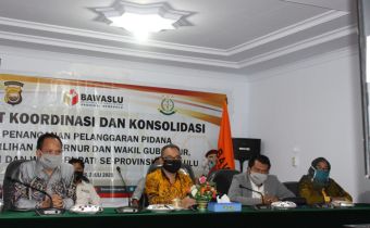 RAPAT KOORDINASI DAN KONSOLIDASI PENANGANAN PELANGGARAN PIDANA PEMILIHAN GUBERNUR DAN WAKIL GUBERNUR, BUPATI DAN WAKIL BUPATI SE-PROVINSI BENGKULU